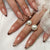 Stilvolles Press-On Nagelkunst-Set mit modernen Designs Brehn