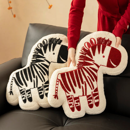 Kuschelkissen in Zebraform mit extraweichem Plüschbezug Brehn