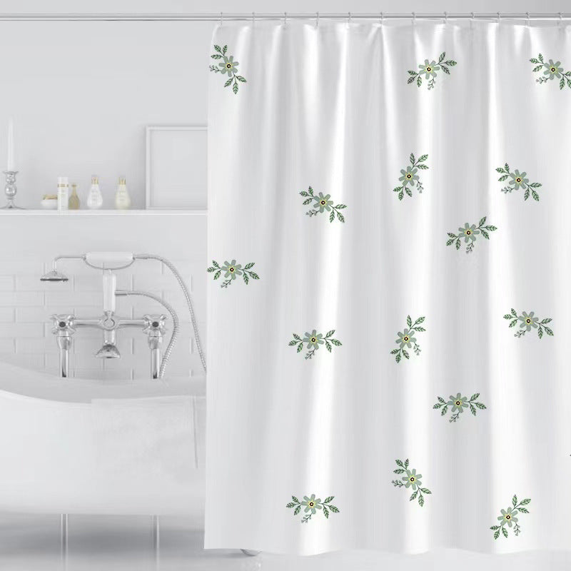Damen Vintage Blumenmuster Duschvorhang Brehn