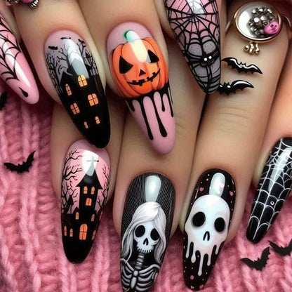 Halloween-Themen Gruselig Nagelkunst Brehn