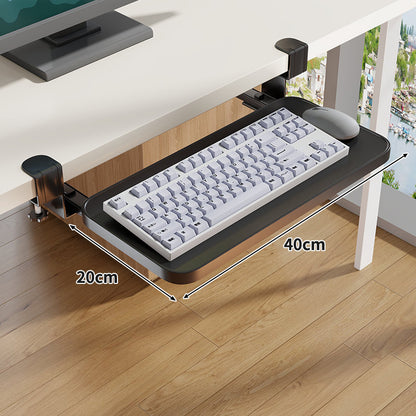 Untertisch-Rollende ergonomische Tastatur- und Mausablage mit Klemmbefestigung