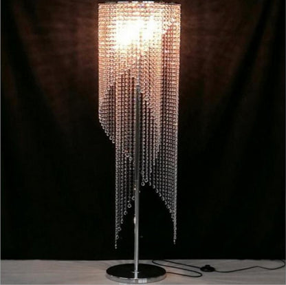 Elegante Kristallperlen Stehlampe