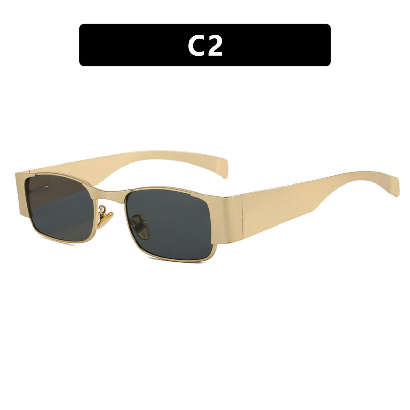 Damen modische rechteckige Sonnenbrille mit eleganten Gläsern Brehn