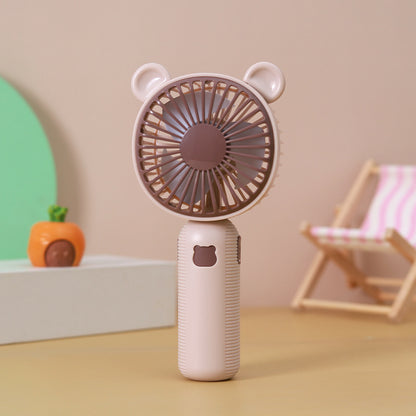 Unisex Tragbarer Handventilator mit niedlichem Bären-Design Brehn