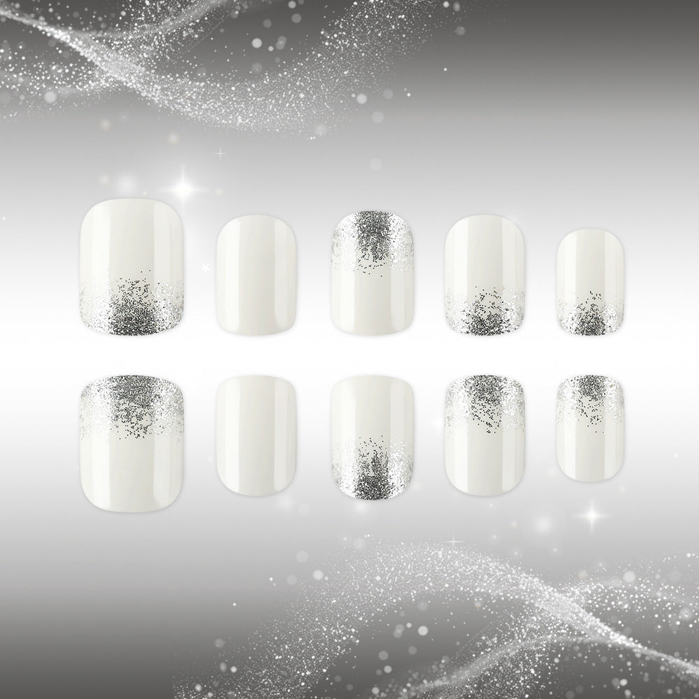 Elegantes Glitter-Spitze Nail Art Set Brehn