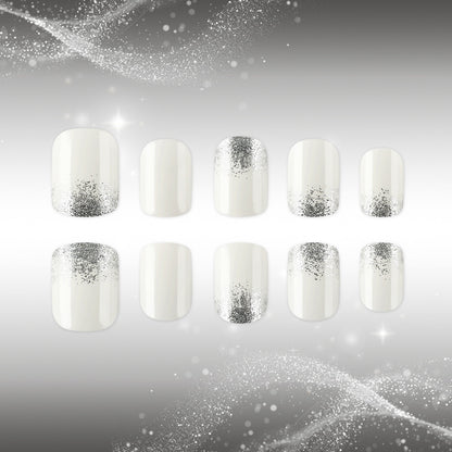 Elegantes Glitter-Spitze Nail Art Set Brehn