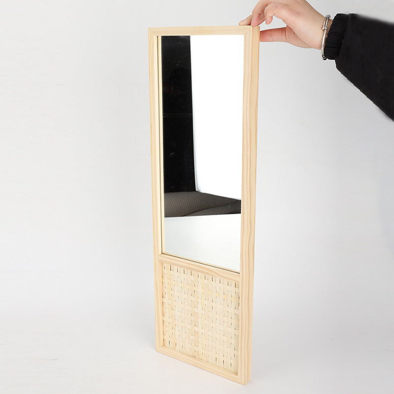 Dekorativer Wandspiegel Aus Rattan Brehn
