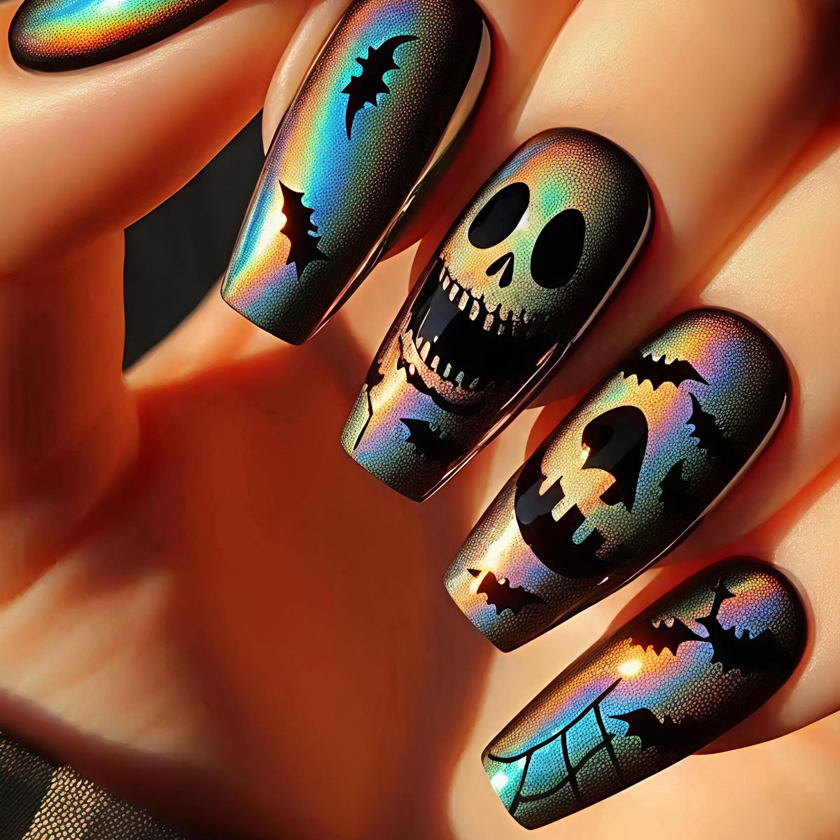 Kreative Kunstnägel Im Halloween-Motiv Brehn