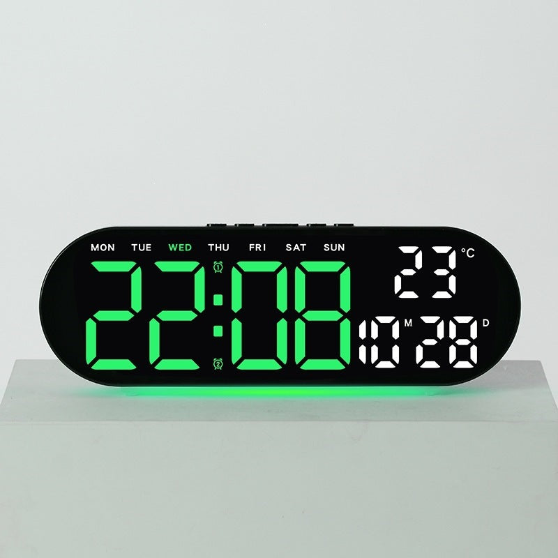 Digitaler Wecker mit Multifunktionalem Led-Display und Integrierter Thermometerfunktion Brehn
