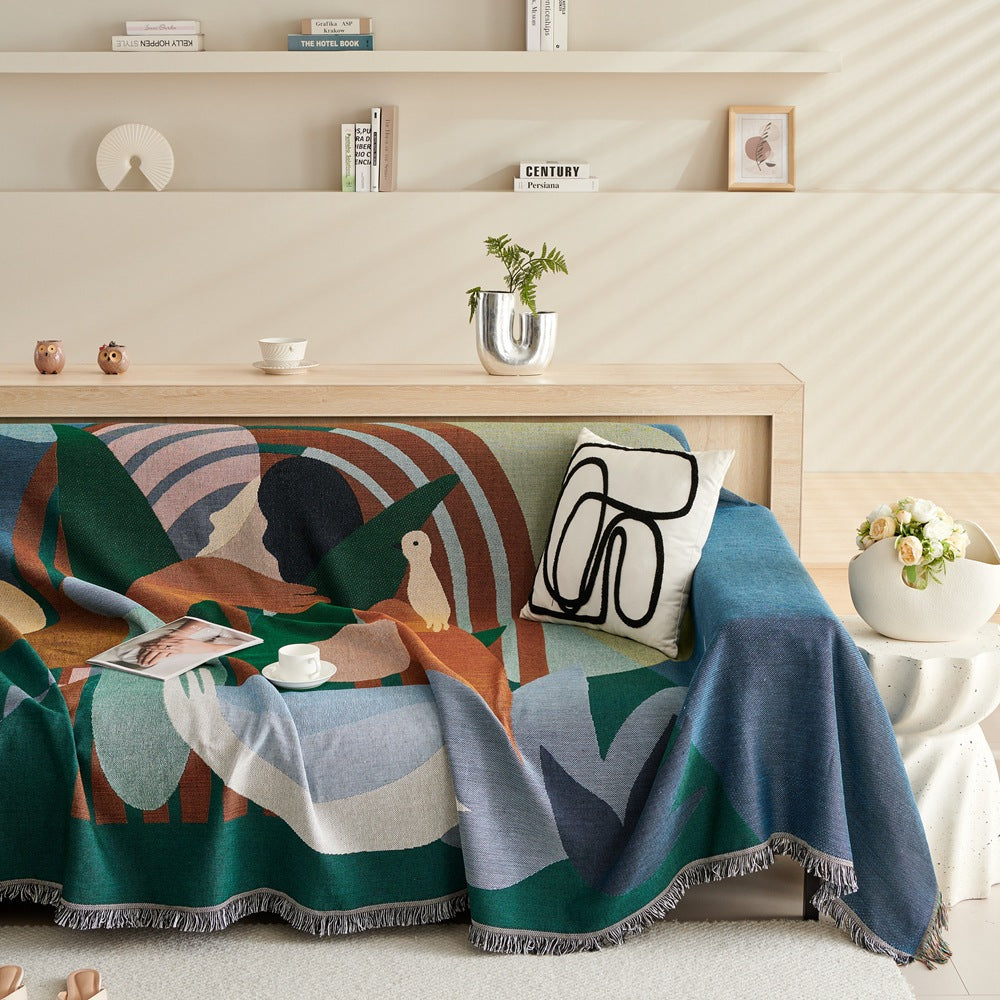 Künstlerische geometrische Design-Wurfdecke