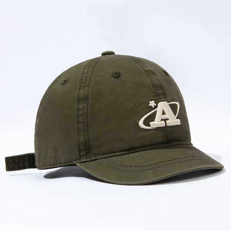 Herren Casual Bestickte Canvas Cap Brehn