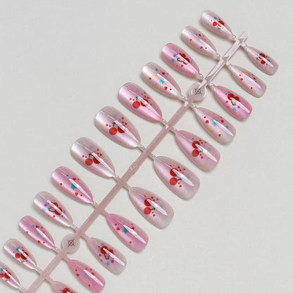 Chic Dekorativer Press-On Nagelset Brehn