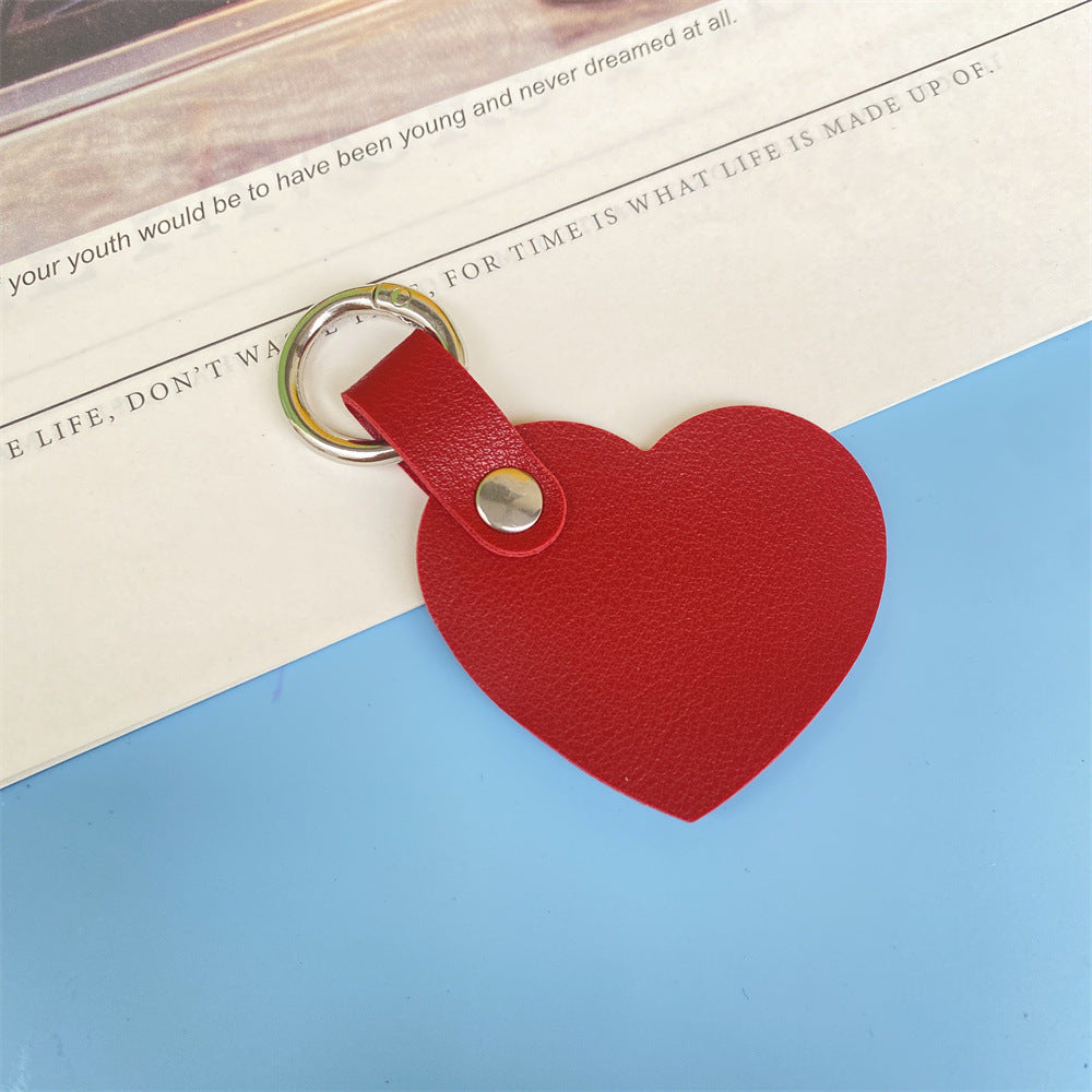 Premium Herzförmiger Leder-Schlüsselanhänger Brehn