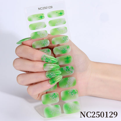Botanische Nagelkunst Aufkleber