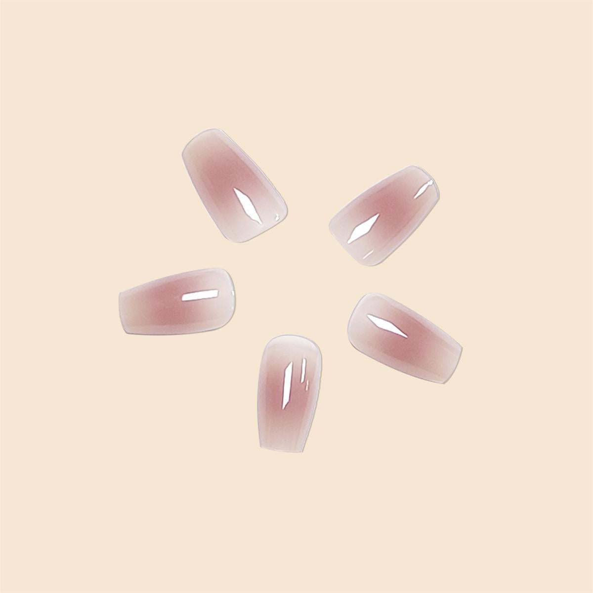 Elegante Ombre Gel-Nagelverlängerungen