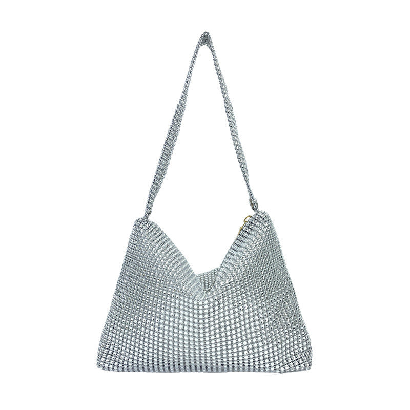 Pailletten Strass Schultertasche