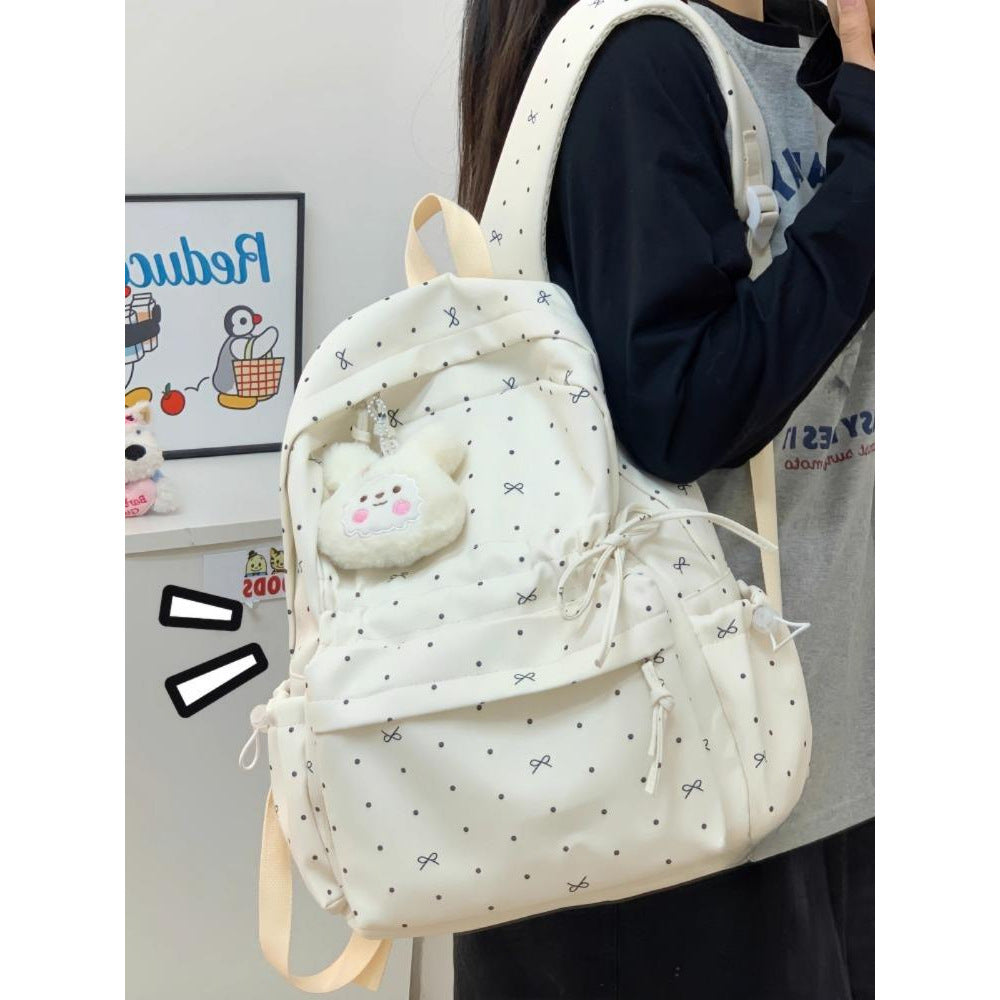 Stylische Polka Dot Freizeit Rucksack Brehn