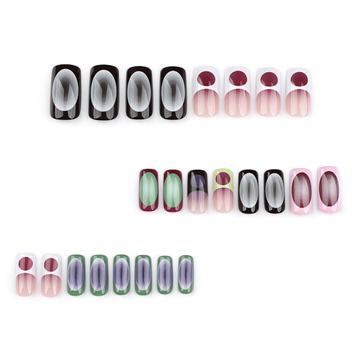 Kunstvolle Nagelkunst mit geometrischen Designs Brehn