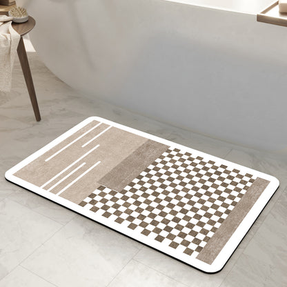 Abstrakte Moderne Badmatte Brehn