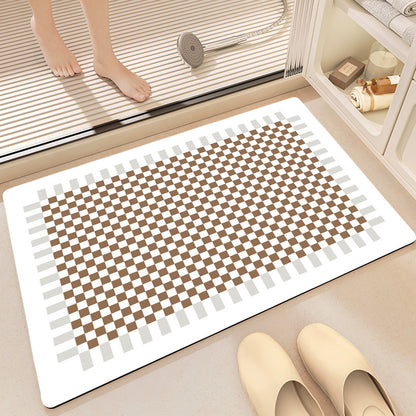 Geometrisches Muster Weicher Memory-Schaum Badezimmermatte Brehn