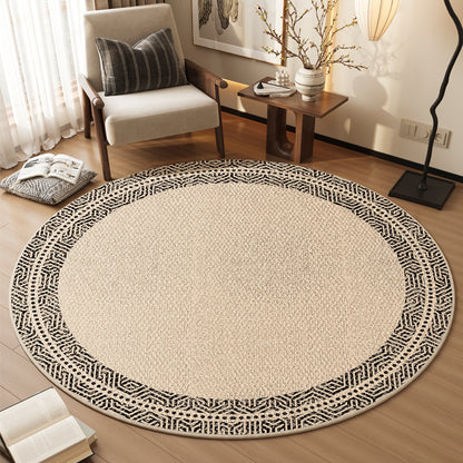 Eleganter Floral Rundteppich