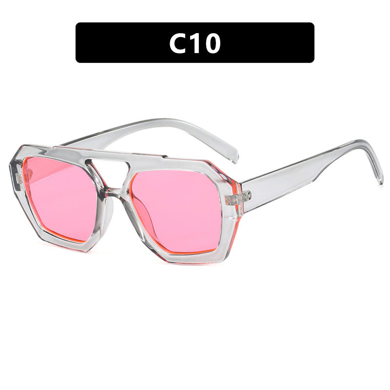 Damen geometrische Sonnenbrille mit luxuriösem Design Brehn