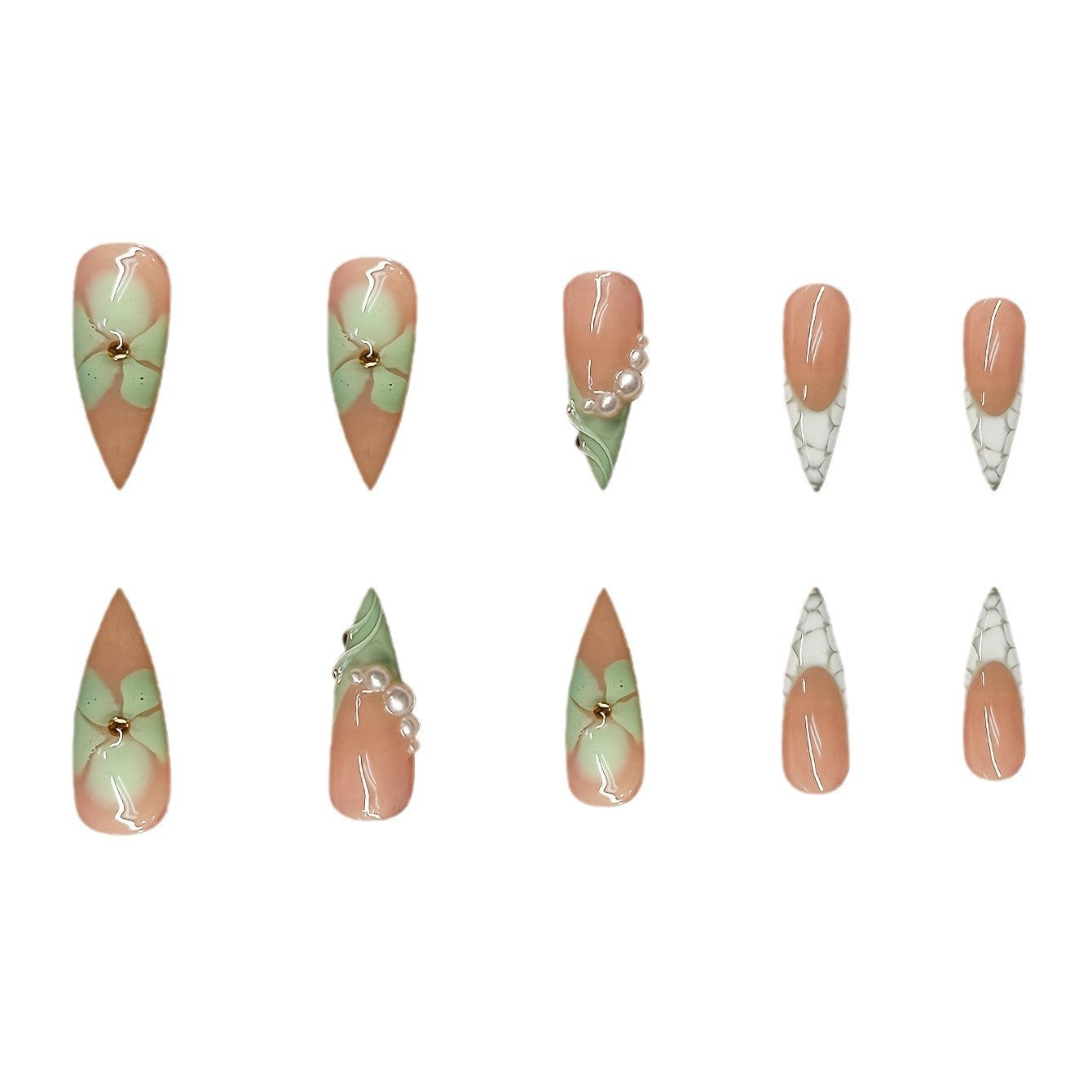 Elegantes Stiletto-Nageldesign Brehn
