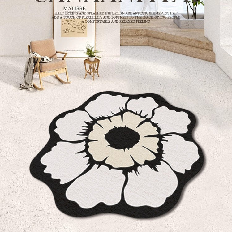 Floral förmiger Bereichsteppich