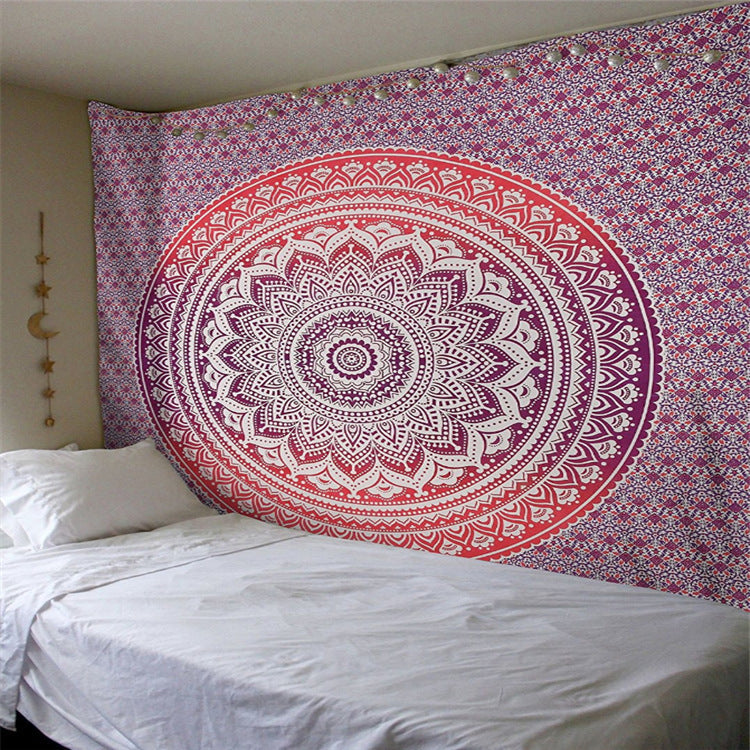Mandala-inspiriertes dekoratives Wandteppich
