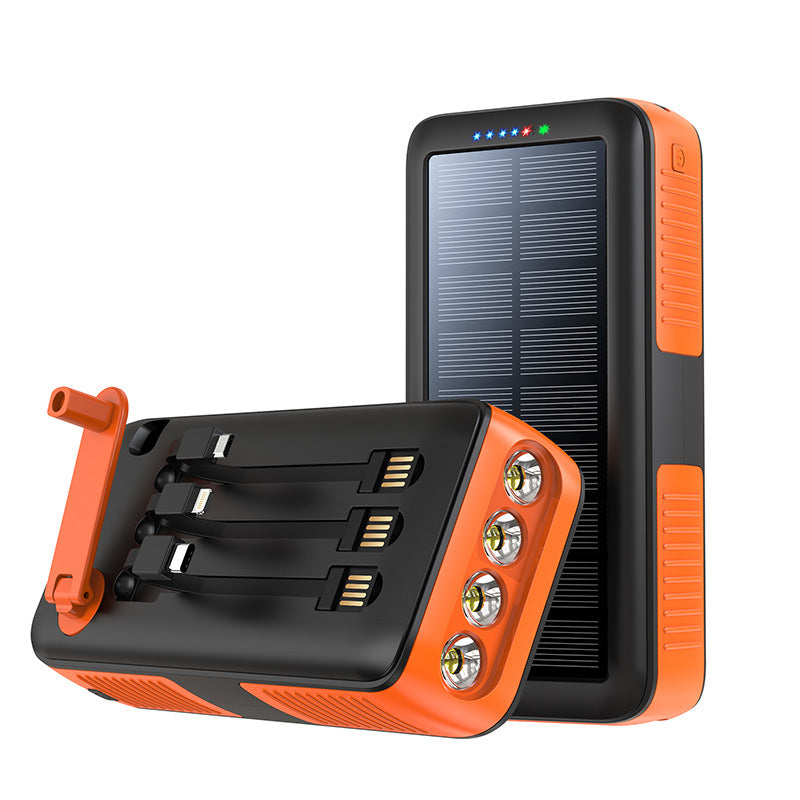 Solar Powerbank mit Multifunktionalen LED-Leuchten Brehn