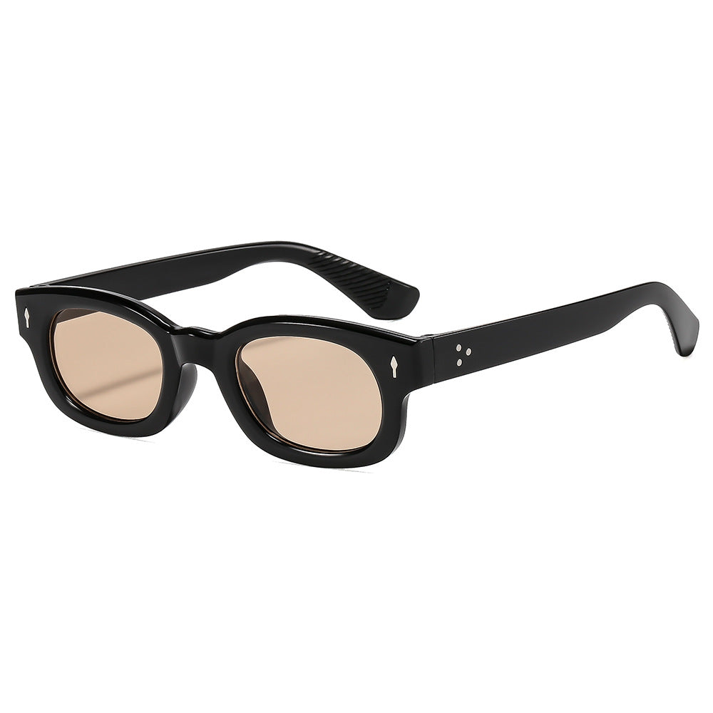 Damen modische Sonnenbrille im trendigen Quadratrohrdesign Brehn