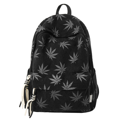 Stylische Blattmuster-Rucksack Brehn