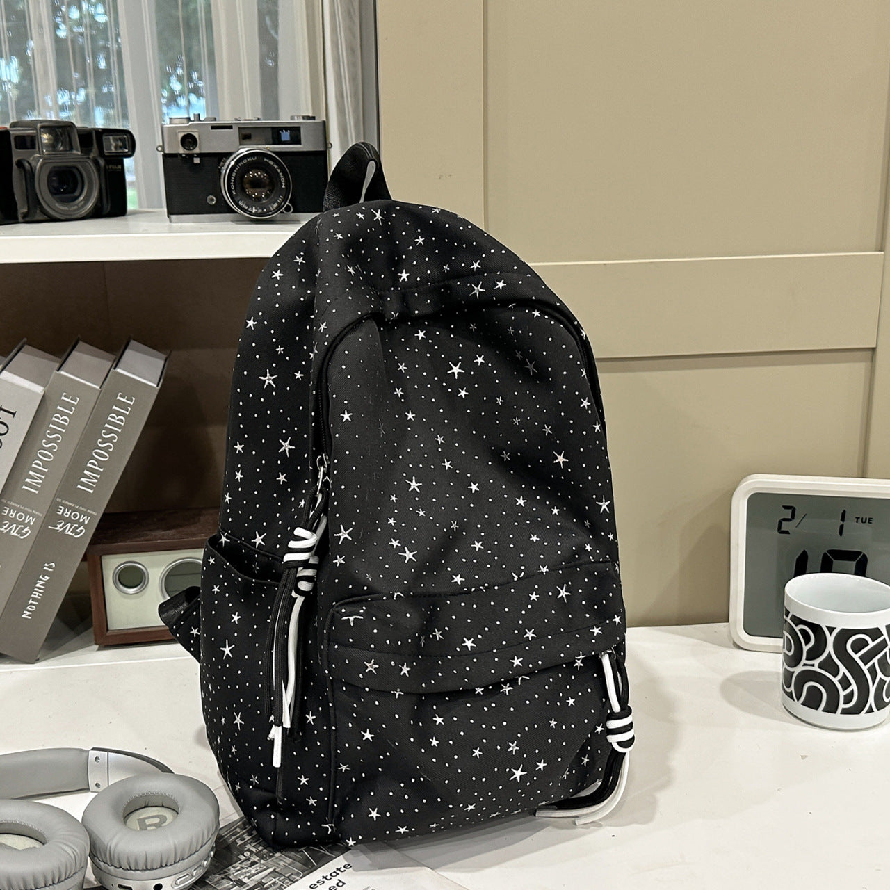 Stylischer Star-Motiv Rucksack Brehn
