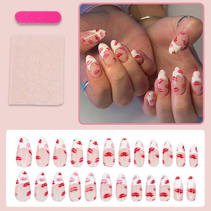 Nagelkunstset mit verführerischem Lippen-Design Brehn