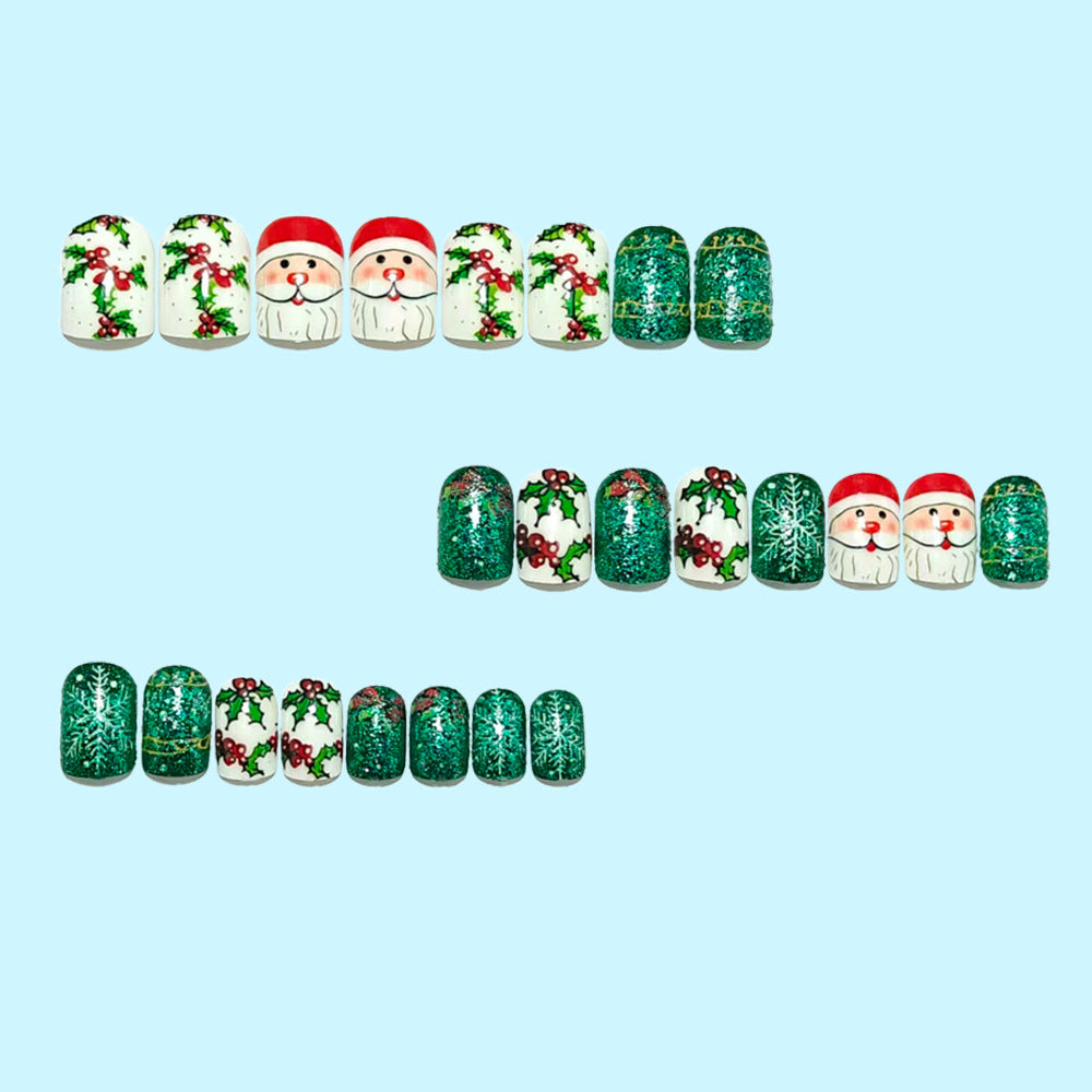 Kreative Kunstnägel Im Festlichen Weihnachtsdesign Brehn