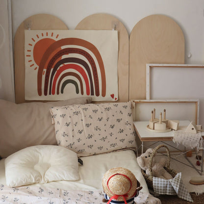 Retro Rainbow Baumwolle Wandbehang Teppich