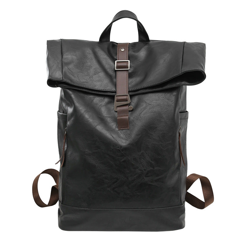 Vintage Leder Roll-Top Rucksack Brehn