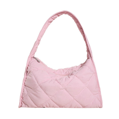 Gepolsterte Puff-Schultertasche