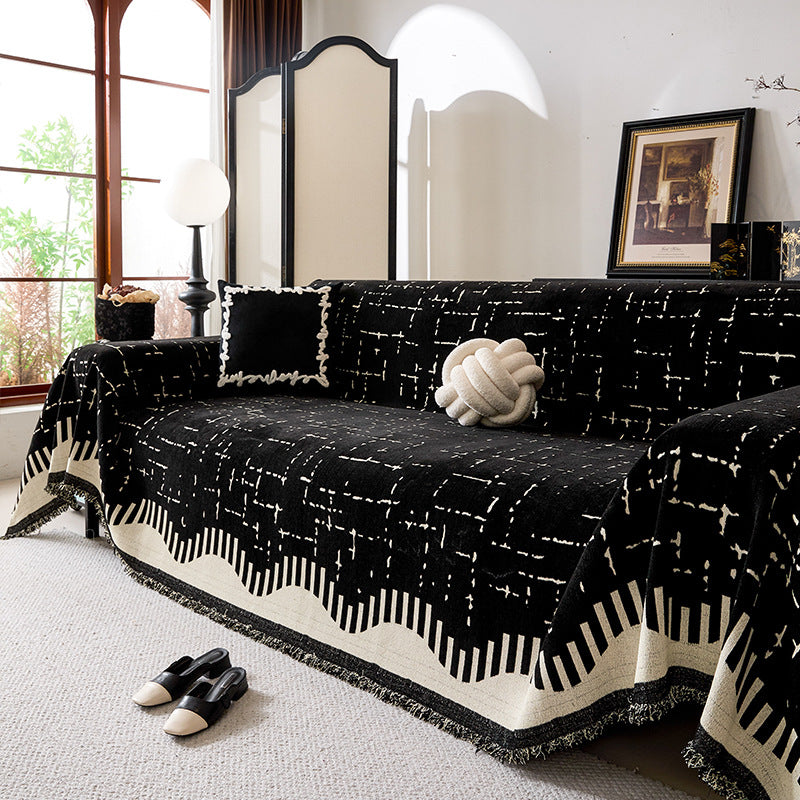 Modern geometrisches Muster Sofa-Wurfdecke