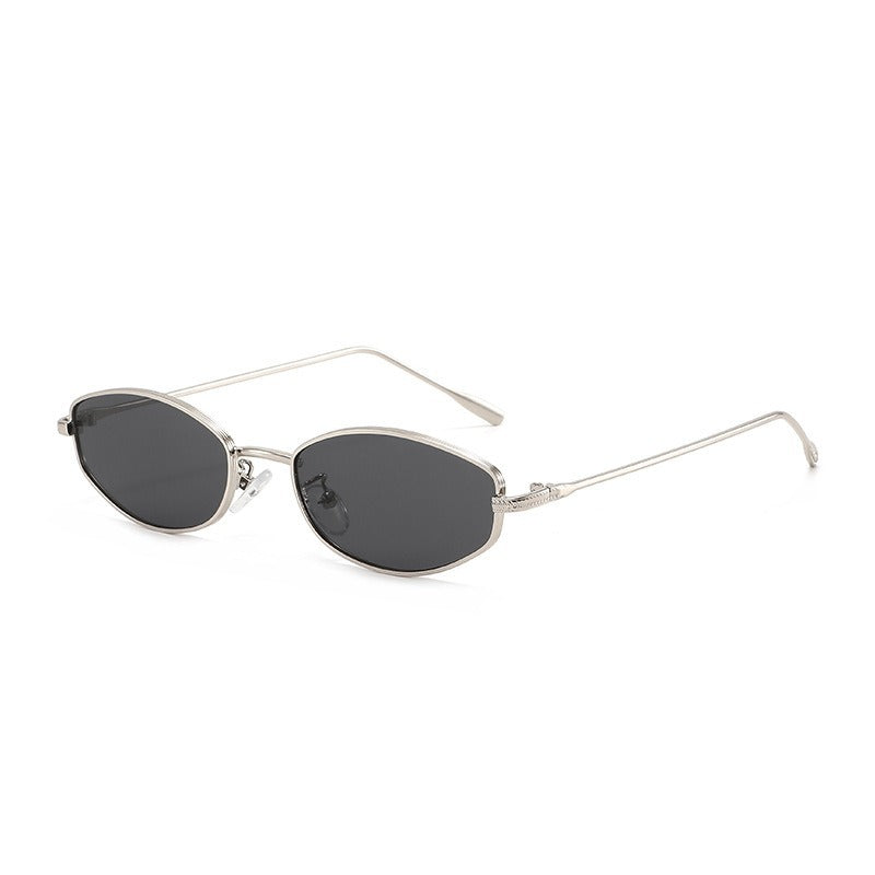 Damen modische Sonnenbrille im minimalistischen Ovaldesign Brehn