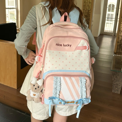 Stylischer multifunktionaler Rucksack mit niedlichen Charms Brehn