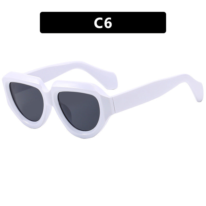 Damen modische Sonnenbrille mit einzigartigem, eckigem Rahmen Brehn