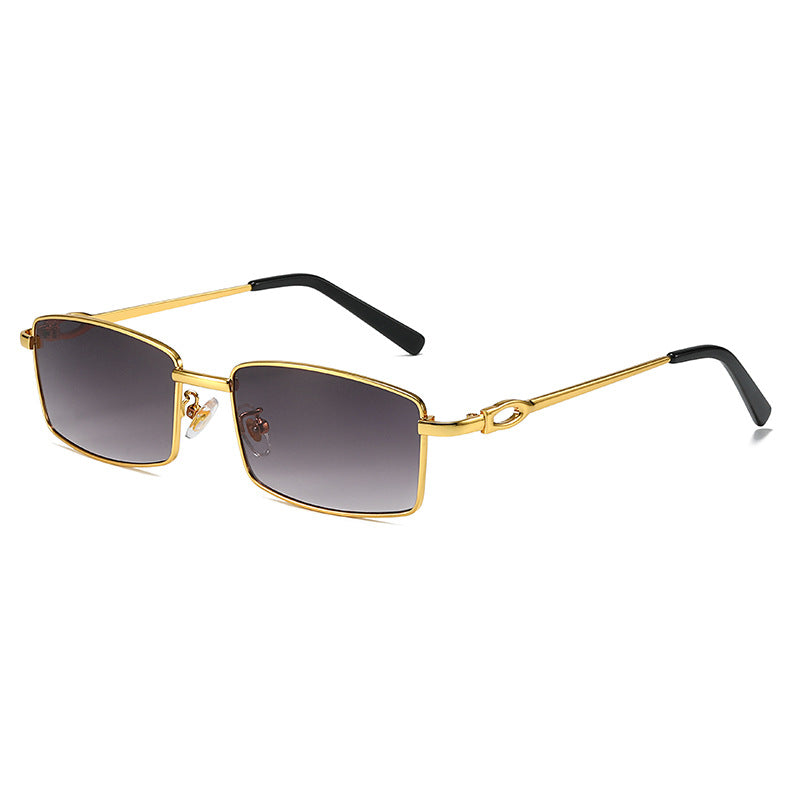 Damen elegante Halbrahmenbrille mit feinem Metallgestell Brehn