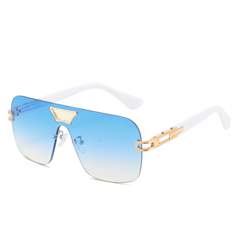 Damen modische Oversized-Sonnenbrille mit speziellem Rahmen und UV-Schutz Brehn