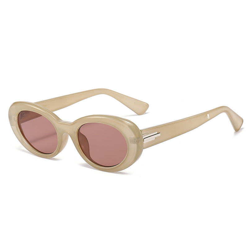 Elegante Übergroße Oval Sonnenbrille