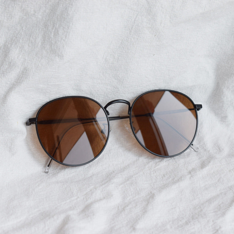 Oversized Runde Rahmen Sonnenbrillen Brehn