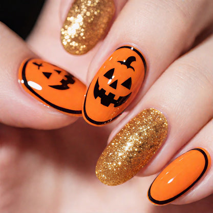 Halloween-Themen Gruselig Nagelkunst Brehn