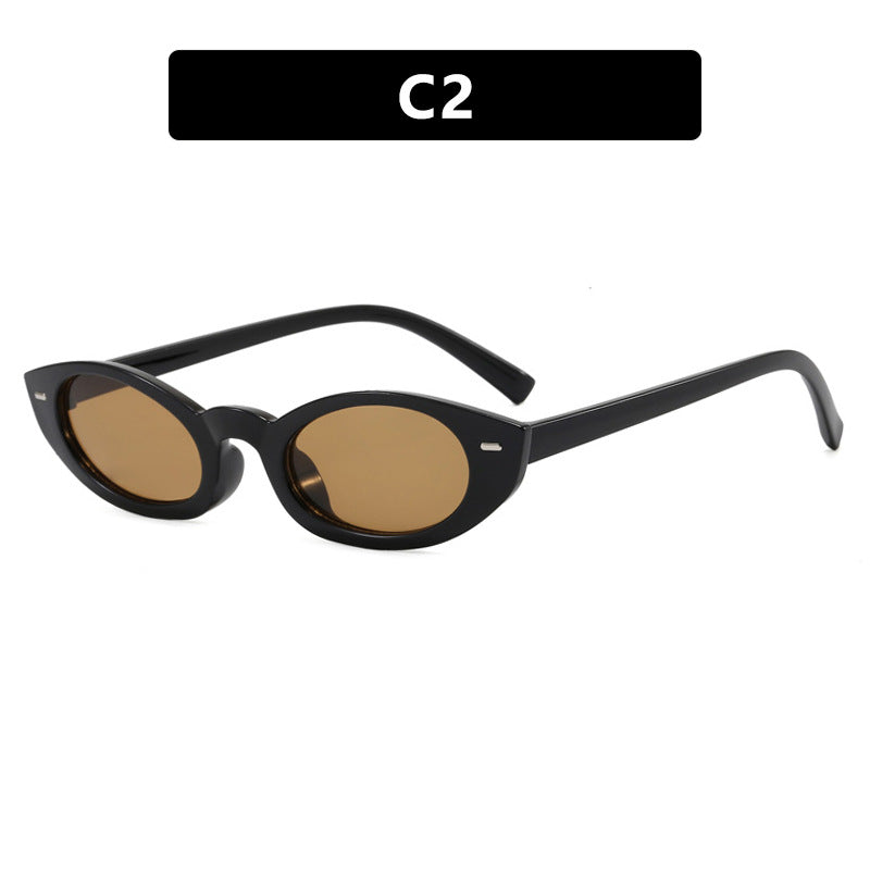 Damen Cat-Eye Sonnenbrille mit modernem transparentem Rahmen Brehn