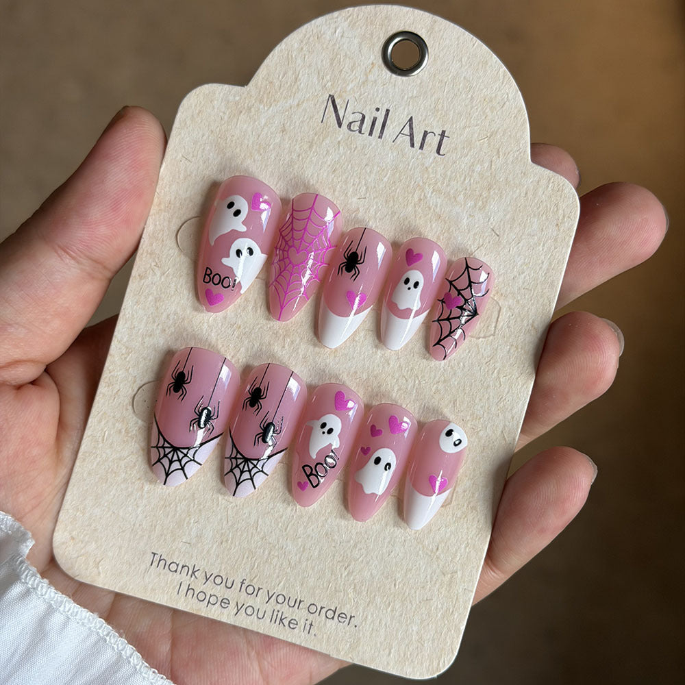 Halloween-Themen Press-On Nagelkunst Set Brehn