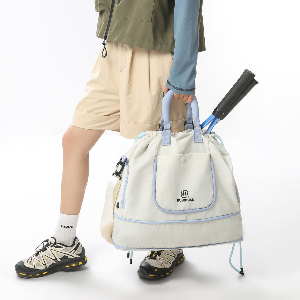 Stylische Reis-Duffel-Tasche mit wasserdichtem Material Brehn